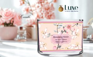 Blossoming Flower Candle
